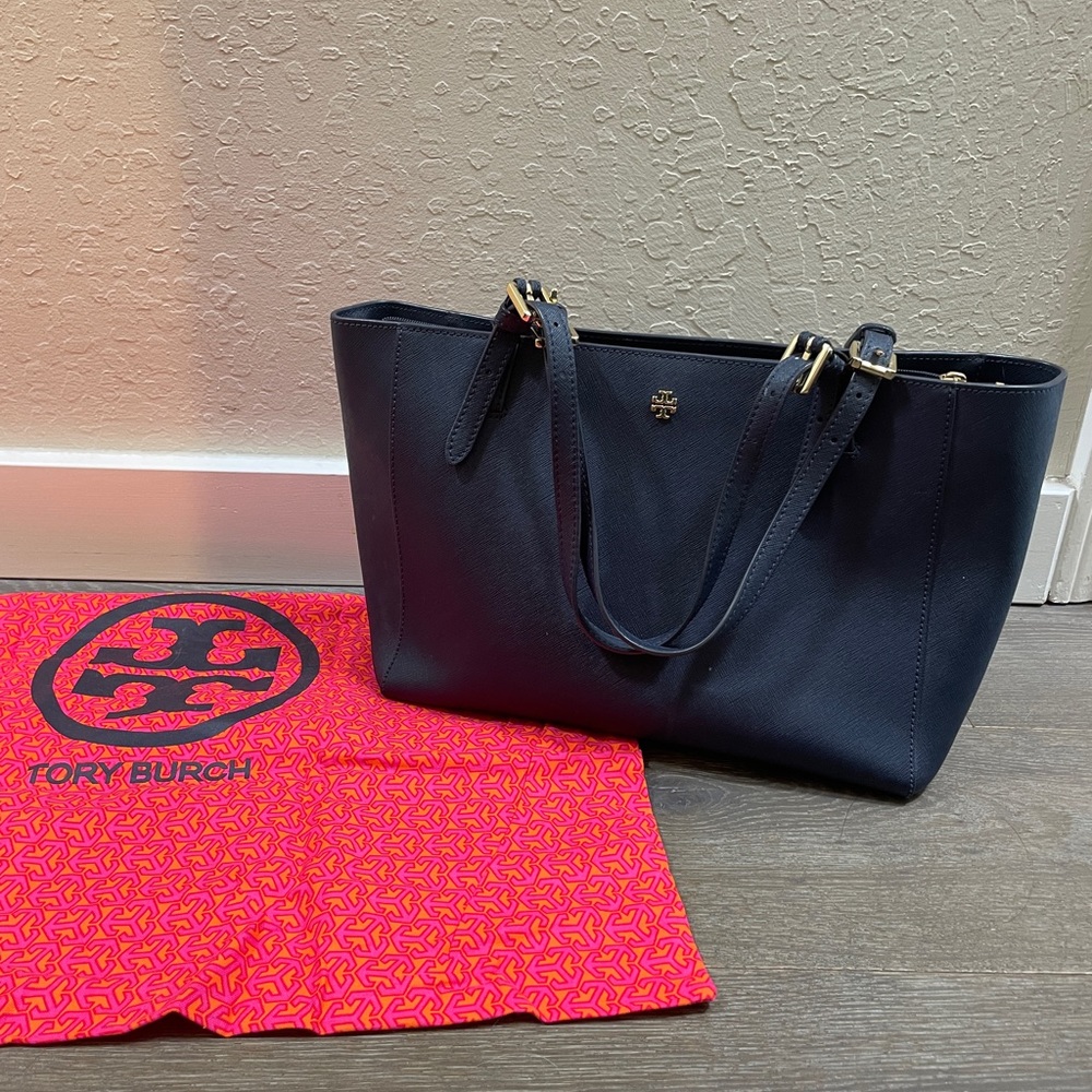 Tory Burch Luxury Tote Bag Navy